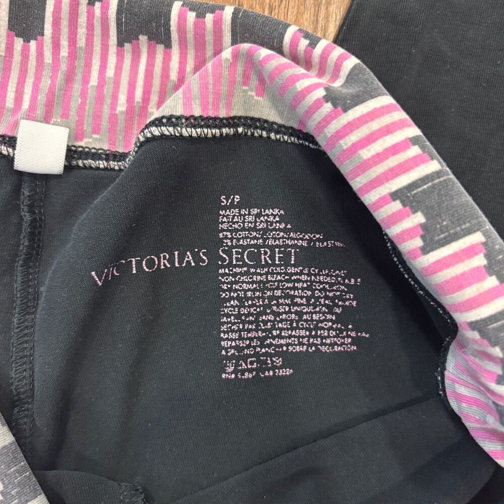 Rare Vtg Y2K Victoria’s Secret Angel Wings Black Fold Over Leggings Sz Small - Picture 3 of 9